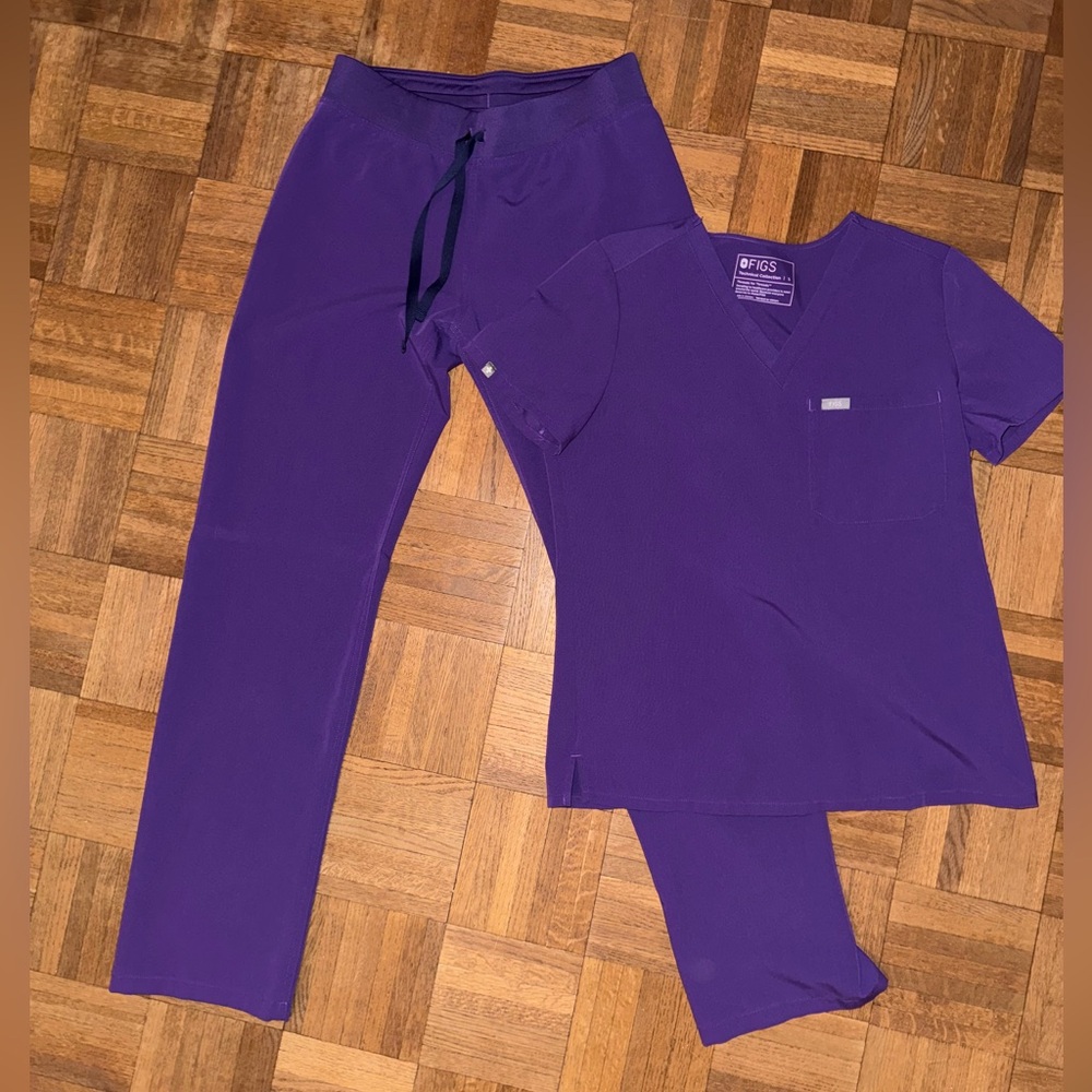 Digital grape Figs Scrub Set